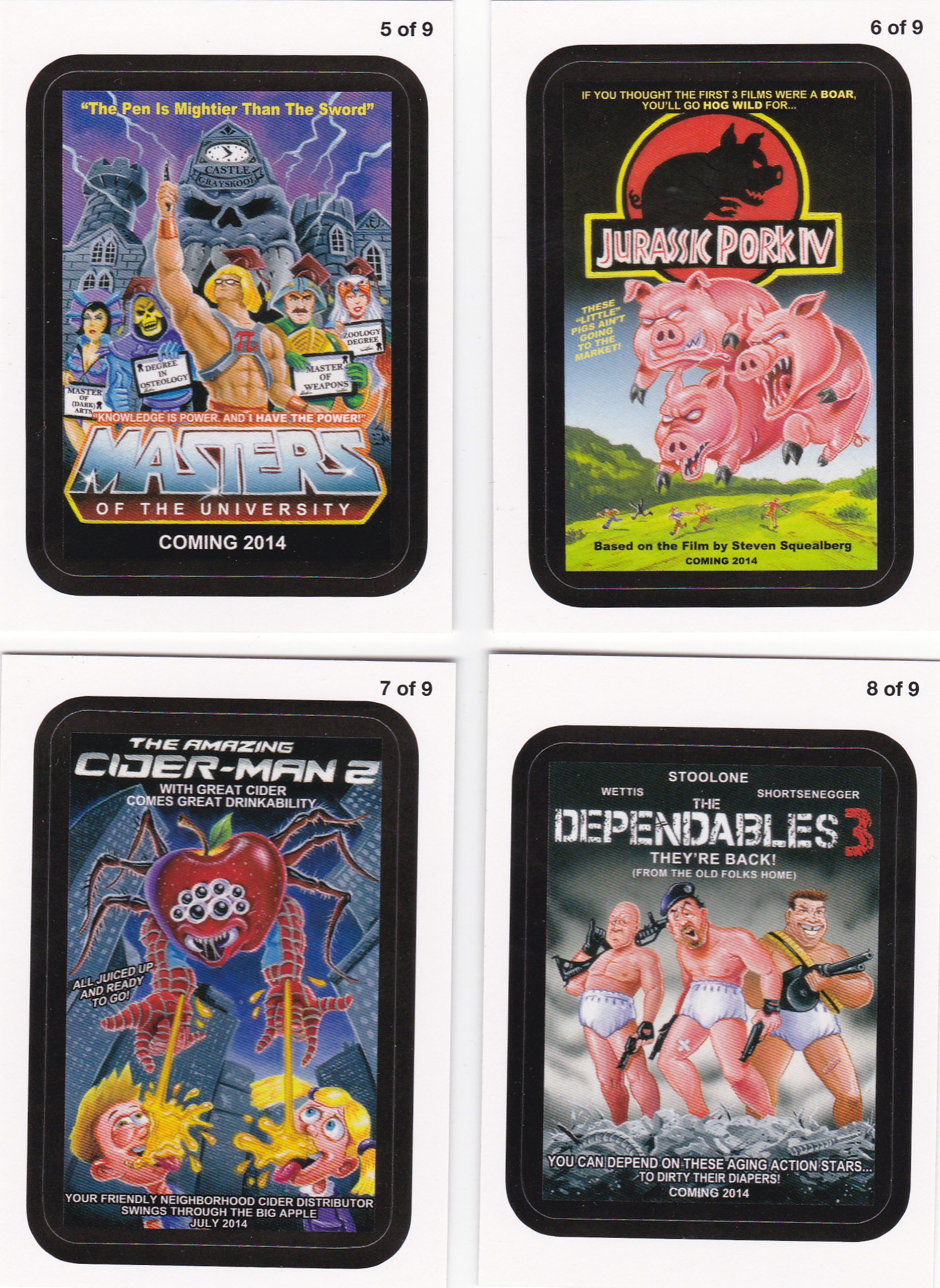 Amazon.com: 2013 Wacky Packages Ans11 Coming Distractions Complete